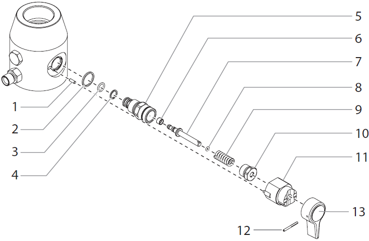 Advantage GPX 165 Prime Spray Valve Assembly Parts (P/N 0507690)